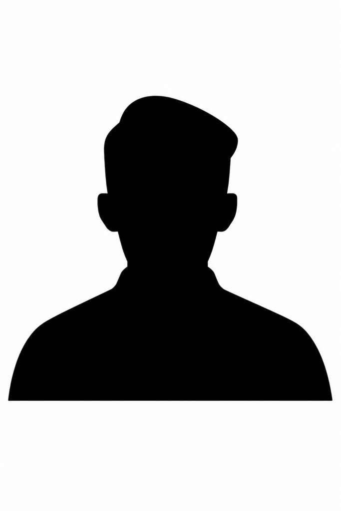 Minimalist Black Avatar Silhouette